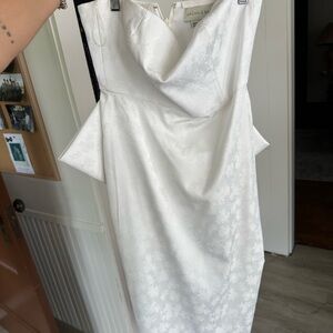 Sachin + Babi White Floral Bridal Dress